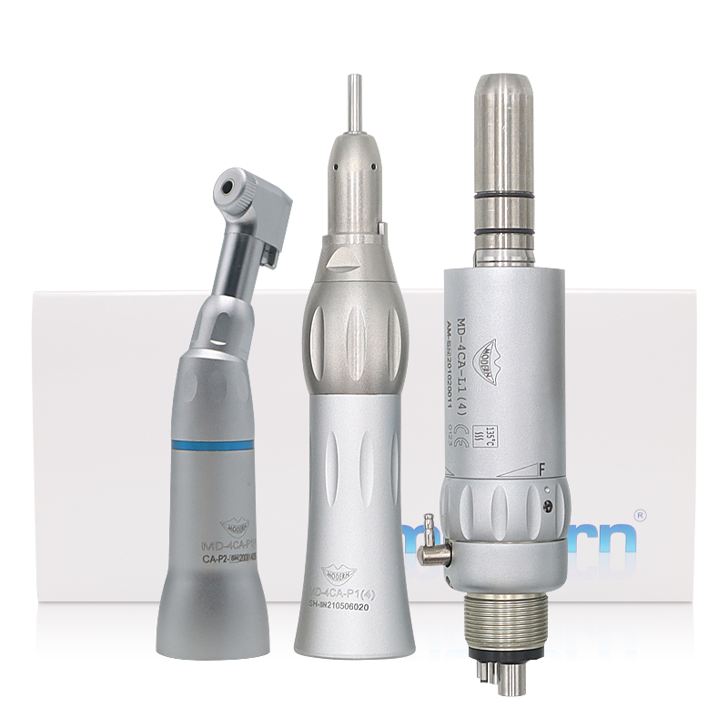 Dental Low Speed Handpiece 1:1 Contra Angle External Spray Air Motor Kit Direct Drive Micromotor Handpiece Polisher