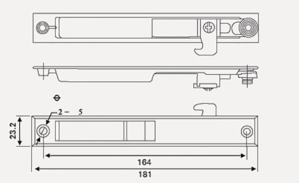 Aluminium Window Sliding Lock, Window Lock A5-S Aluminium Window Sliding Lock, Window Lock A5-S