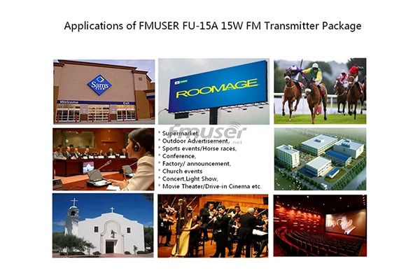 Detaljerad information om rekommendationer och förslag på FMUSER FU-15A