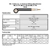 RF захранващ кабел RG59 Техническа спецификация