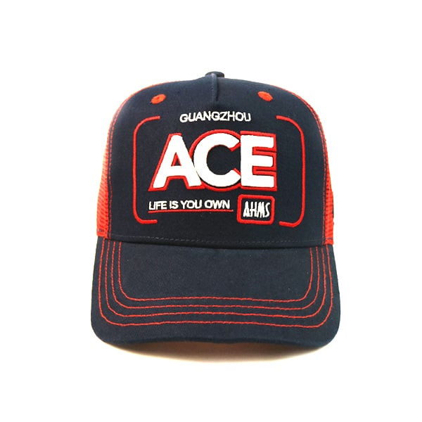 Anniversary Cap Red Mesh Baseball Caps Wholesale Custom Logo 3D Letter Embroidery Blank Trucker Cap Mesh Hat