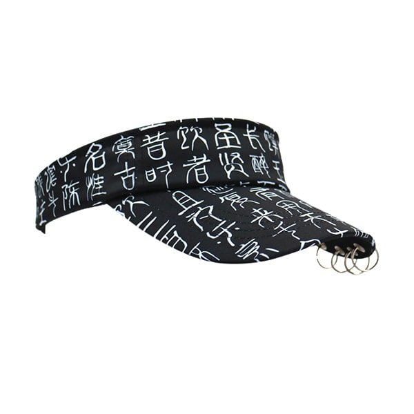 High Quality 100% Polyester Sublimation Summer Aquatic Sports Outdoor Sun Visor Ultralight Hat Cap With Brass Metal Clasp Buckle
