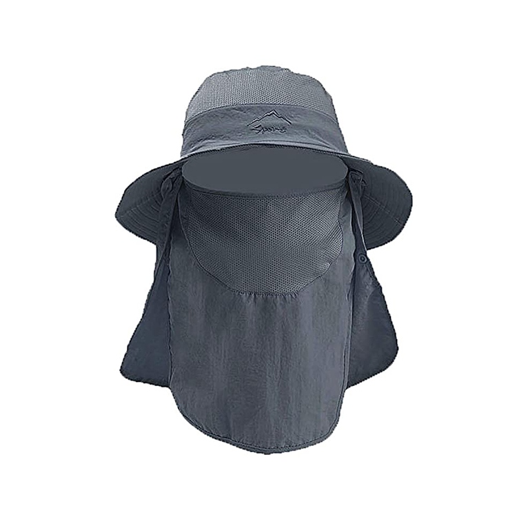 Fashion Outdoor UPF 50+ UV Sun Protection Waterproof Breathable Face Neck Flap Cover Folding Sun Hat for Men/Women