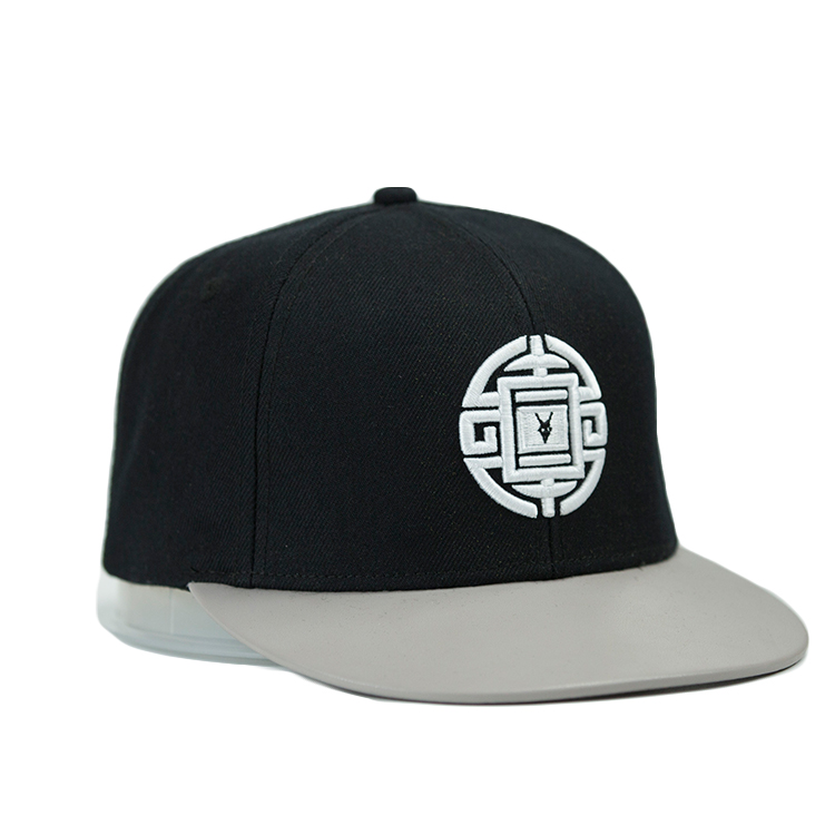 Flat Bill Visor Classic Snapback Hat Blank Adjustable Brim High Top End Trendy Color Style Plain Tone Baseball Cap