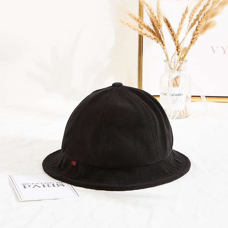 Custom Adult Kids Size Design Your Own Logo Fluffy Winter Berber Fleece Fuzzy Women Bucket Hat