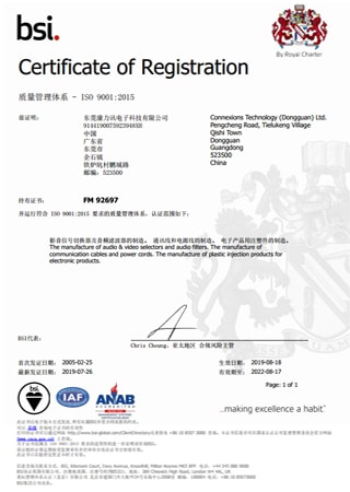 BSI Certificate FM 92697