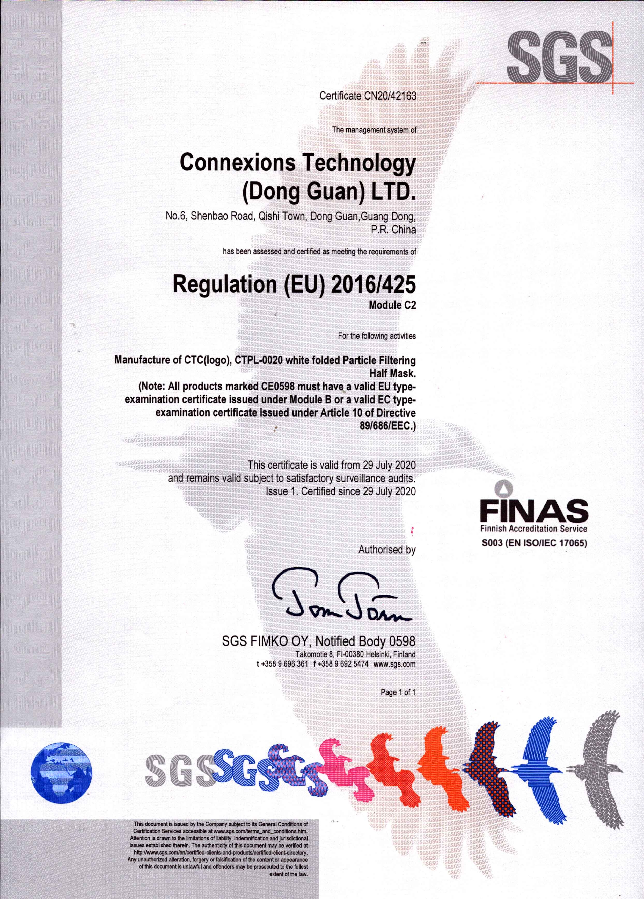 CE certification of C2