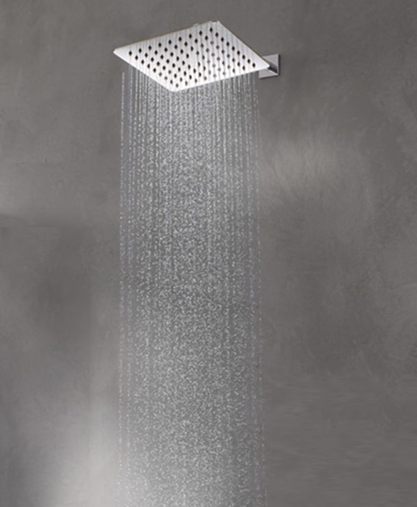 304SS Ultra thin 200mm square fixed rain shower head