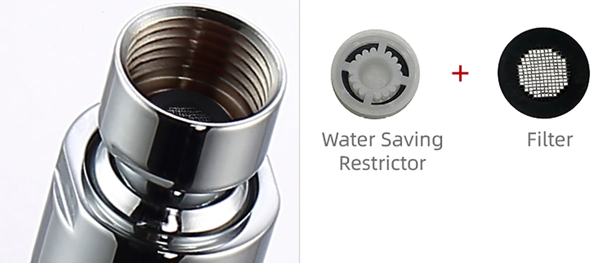 Water Saving Restrictor+Filter
