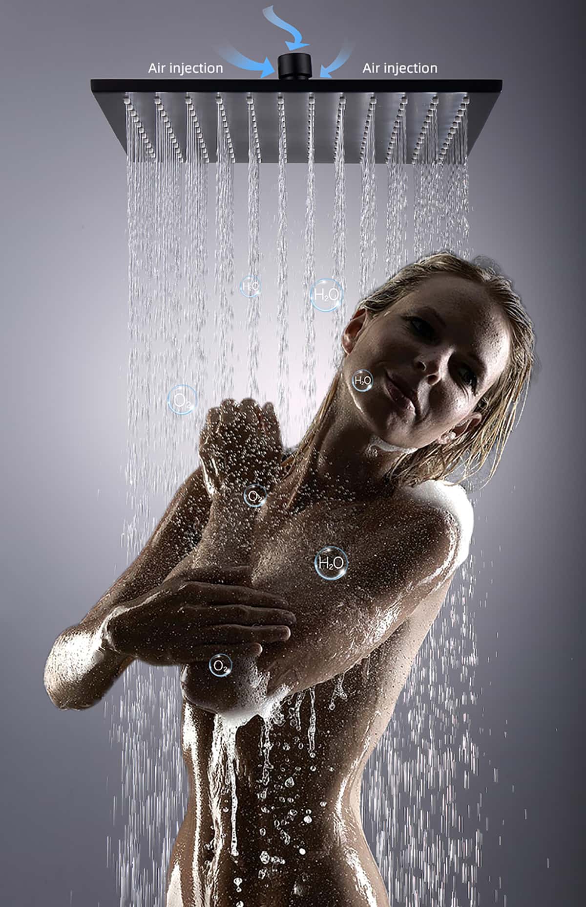 Air Injection Oxygen-enriched Shower