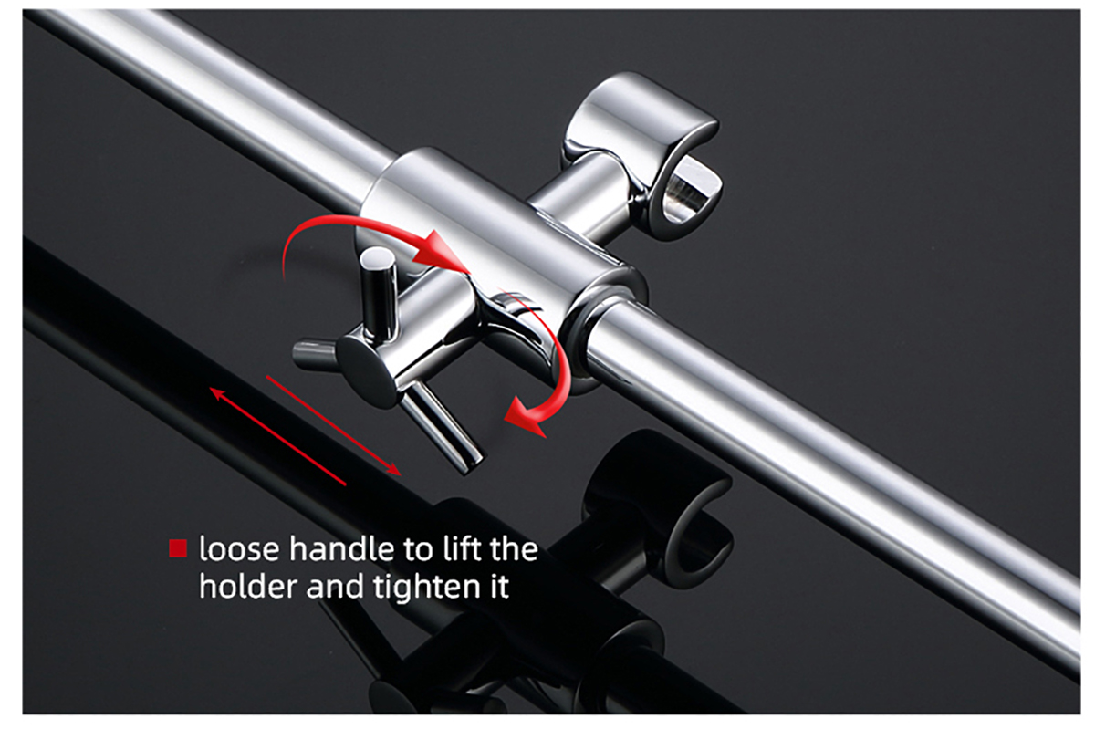 Hand Shower Rail Slider, Shower Rail Slider Bar Bracket Anju