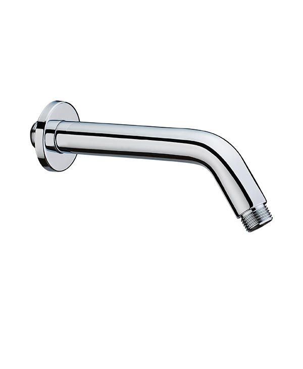 Chrome wall mounted round bathroom brass shower arm