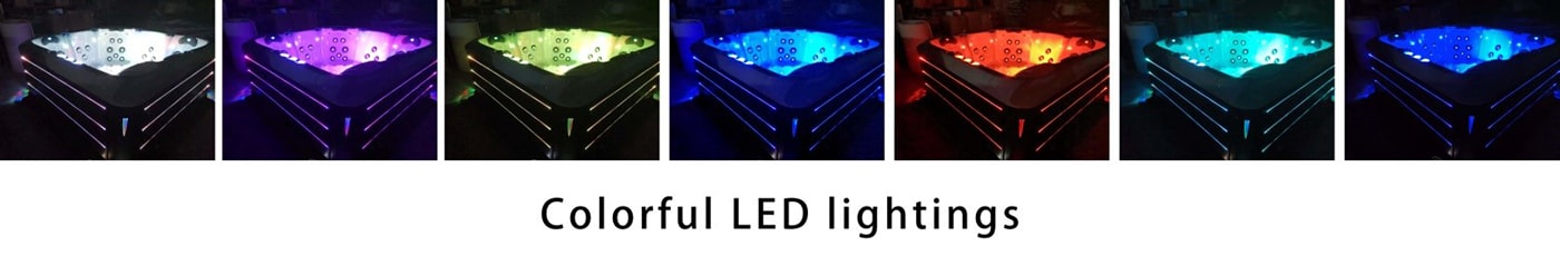 Elegante LED rund um das Spa
