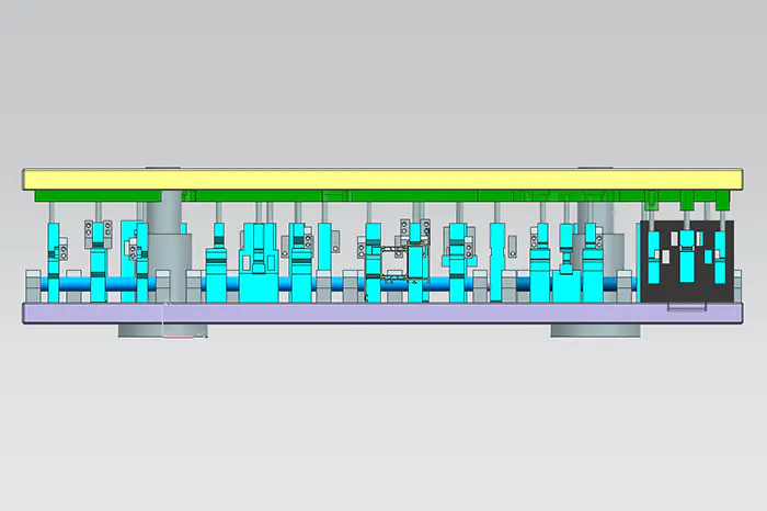 3D Design of Aluminum Profile Punching Mold